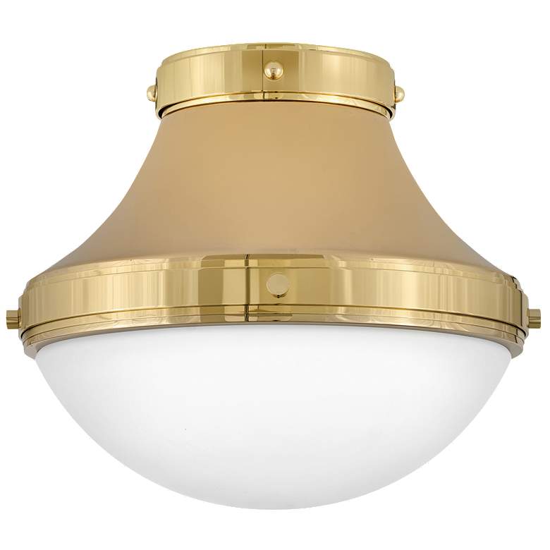 Image 1 Hinkley Oliver 14" Wide Bright Brass Ceiling Light