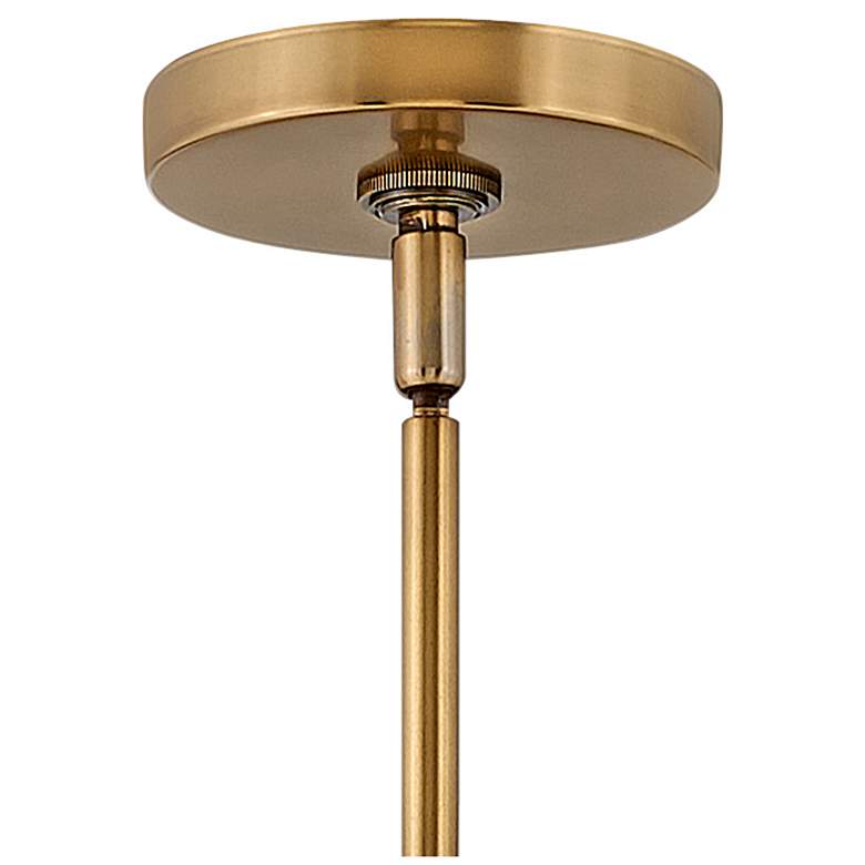 Image 5 Hinkley Oliver 9" Wide Black and Heritage Brass Mini-Pendant more views