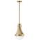 Hinkley Oliver 9" Wide Bright Brass Mini Pendant