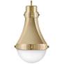 4_Hinkley Oliver 9" Wide Bright Brass Mini Pendant more views