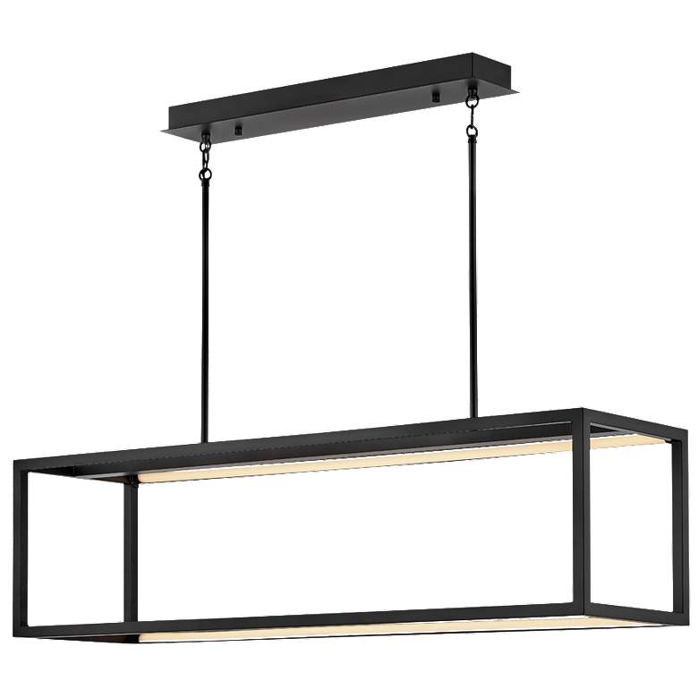 Image 1 Hinkley Onyx LED Linear Chandelier Black