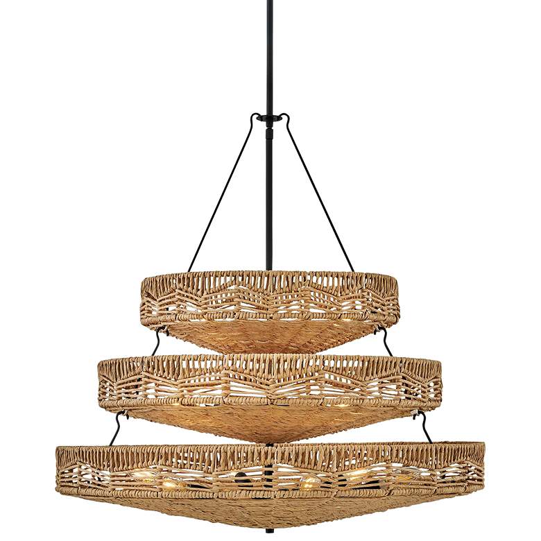 Image 1 Hinkley Ophelia 30" Wide Black 13-Light Chandelier