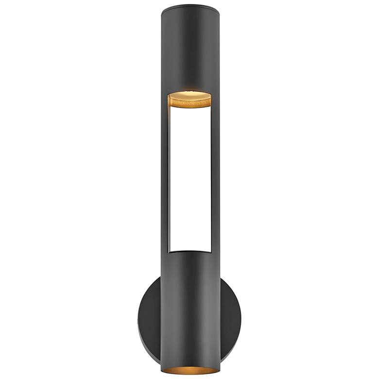 Image 2 Hinkley Oslo 18 1/4 inch High Black LED Outdoor Wall Light