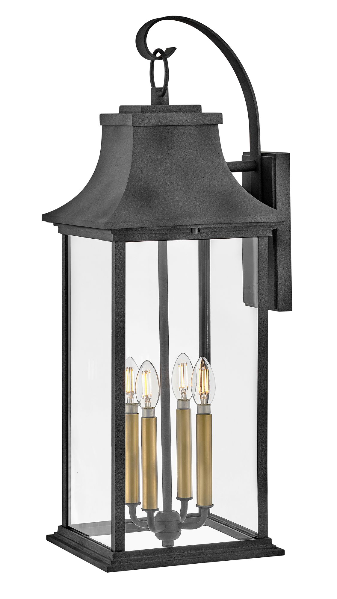Image 2 Hinkley - Outdoor Adair Extra Large Wall Mount Lantern- Aged Zinc more views
