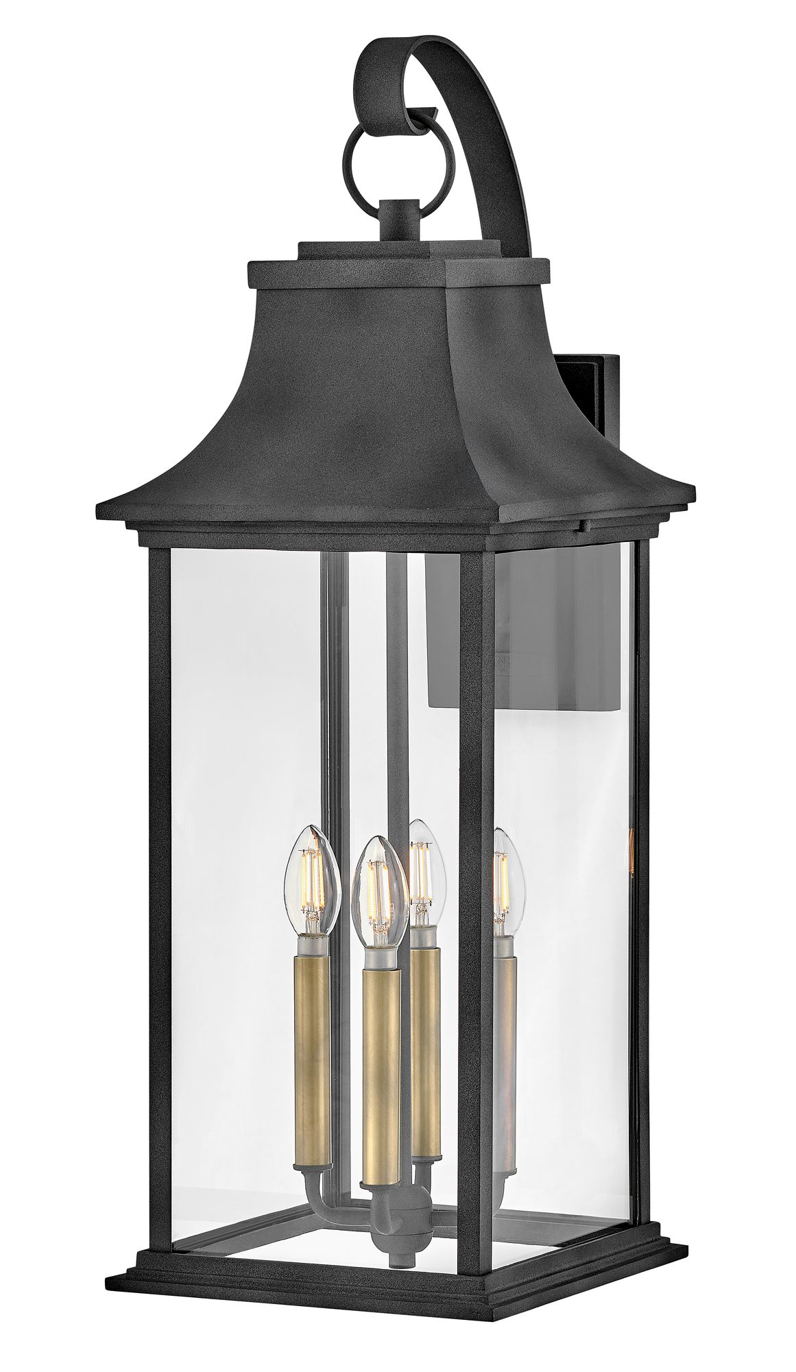 Image 5 Hinkley - Outdoor Adair Extra Large Wall Mount Lantern- Aged Zinc more views