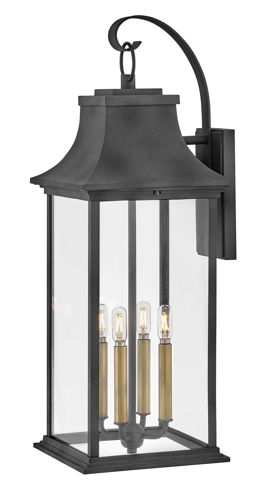Image 6 Hinkley - Outdoor Adair Extra Large Wall Mount Lantern- Aged Zinc more views