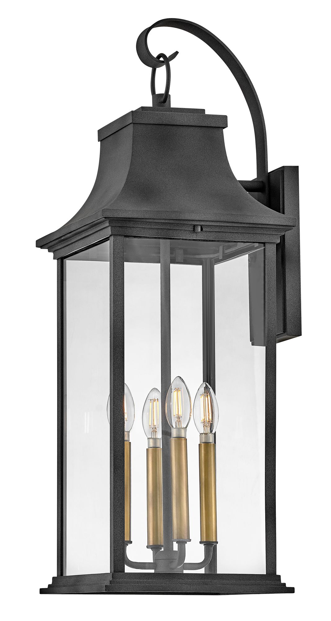 Image 7 Hinkley - Outdoor Adair Extra Large Wall Mount Lantern- Aged Zinc more views