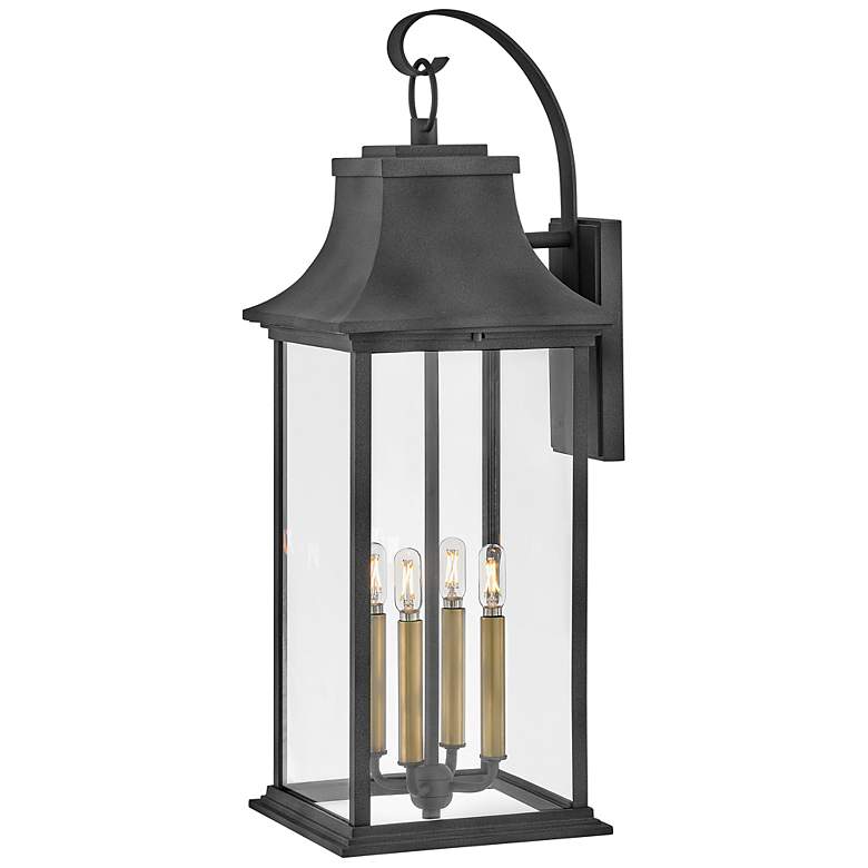 Image 7 Hinkley - Outdoor Adair Extra Large Wall Mount Lantern- Aged Zinc more views