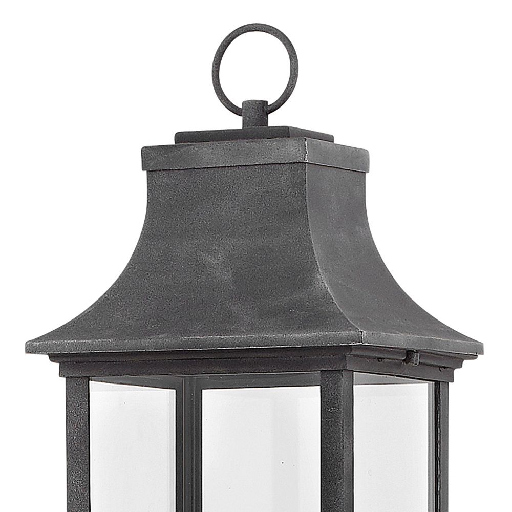 Image 4 Hinkley Outdoor Adair Large LED Post Top Mount Lantern 27.75" Aged Zinc more views