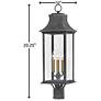 6_Hinkley Outdoor Adair Large Post Top Mount Lantern 27.75" Aged Zinc more views