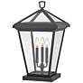 HINKLEY OUTDOOR ALFORD PLACE Large Pier Mount Lantern Museum Black