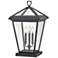HINKLEY OUTDOOR ALFORD PLACE Large Pier Mount Lantern Museum Black