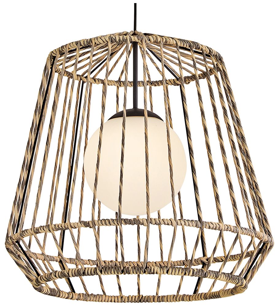 Image 5 Hinkley Outdoor Arlen Large Hanging Pendant 12V 24" Black more views