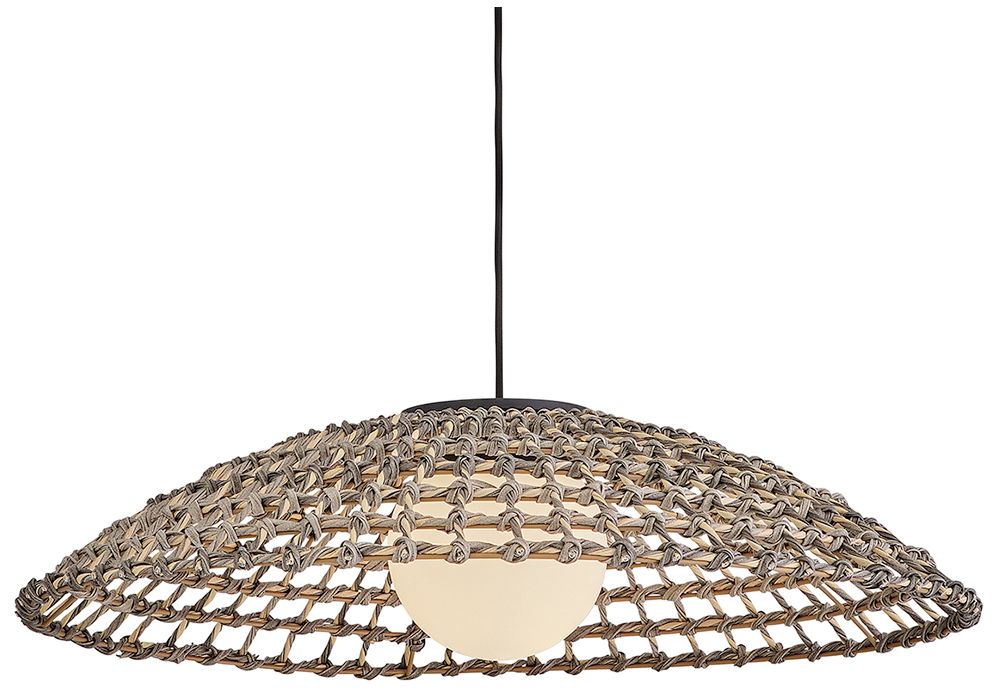 Image 4 Hinkley Outdoor Arlen Large Hanging Pendant 12V 30" Black more views