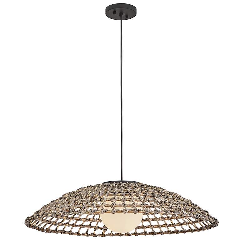Image 6 Hinkley Outdoor Arlen Large Hanging Pendant 30" Black more views
