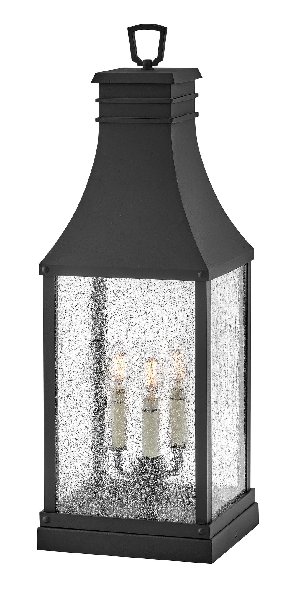 Image 2 Hinkley Outdoor Beacon Hill Large Pier Mount 12V 26.75" Museum Black more views