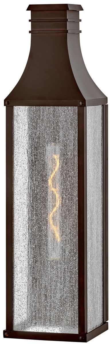 Hinkley Outdoor Beacon Hill Large Tall Wall Lantern 30" Blackened Copper