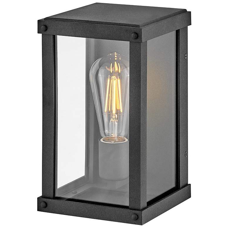Image 1 Hinkley - Outdoor Beckham Extra Small Wall Mount Lantern- Aged Zinc