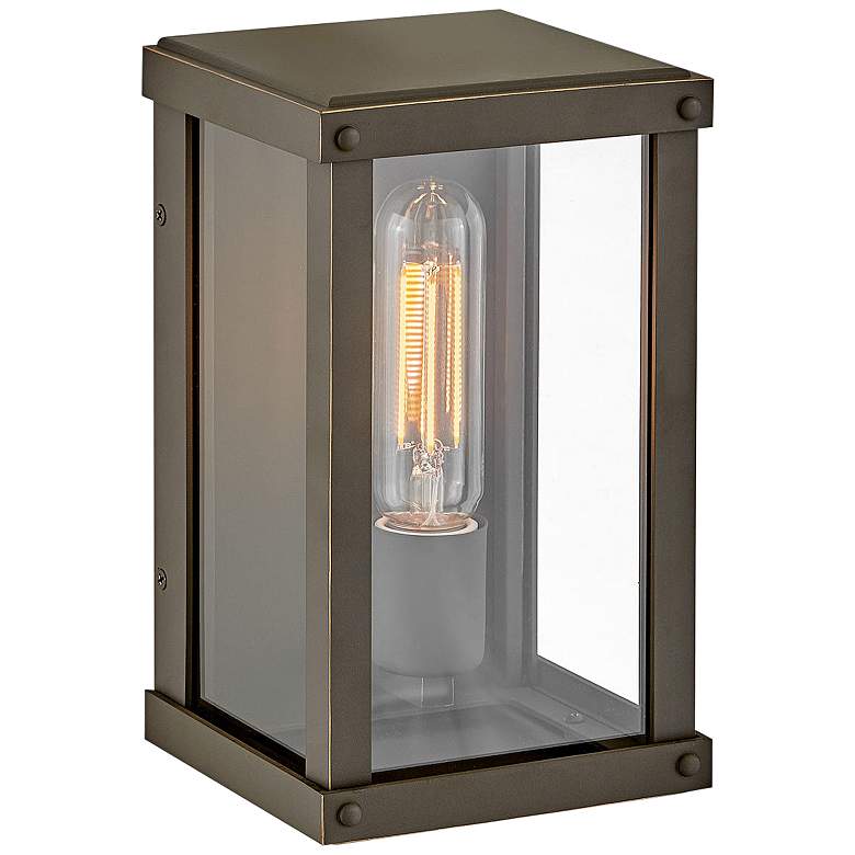 Image 1 Hinkley - Outdoor Beckham Extra Small Wall Mount Lantern- Oil Rubbed Bronze