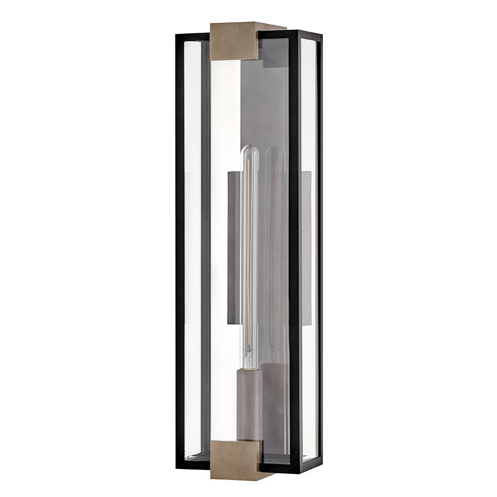 Image 4 Hinkley Outdoor Bergen Large Wall Mount Lantern 28" Black more views