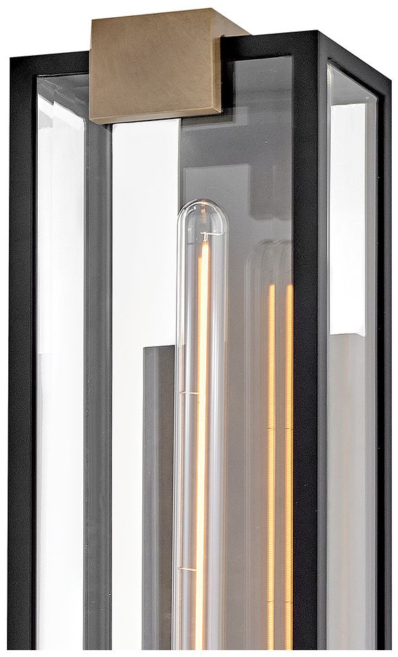 Image 2 Hinkley Outdoor Bergen Medium Wall Mount Lantern 22" Black more views