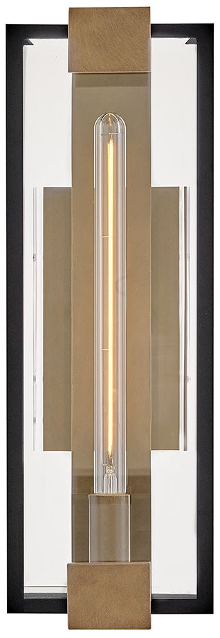 Image 5 Hinkley Outdoor Bergen Medium Wall Mount Lantern 22" Black more views