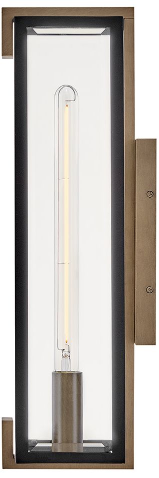 Image 6 Hinkley Outdoor Bergen Medium Wall Mount Lantern 22" Black more views