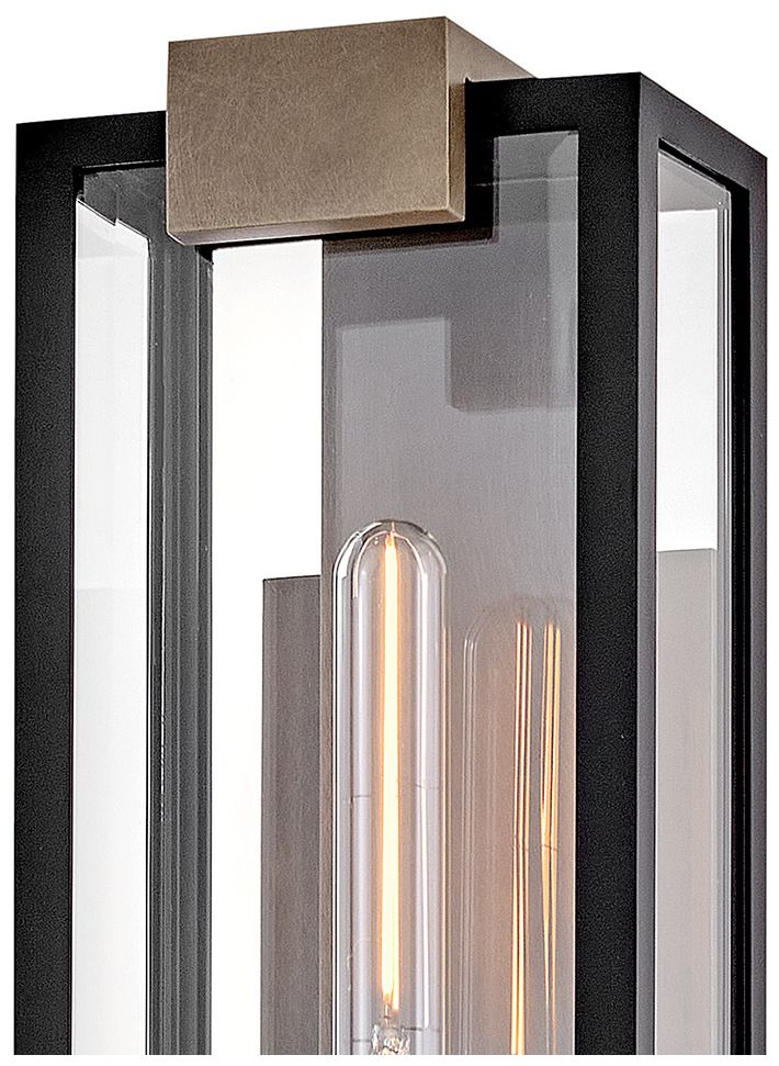 Image 2 Hinkley Outdoor Bergen Small Wall Mount Lantern 15" Black more views