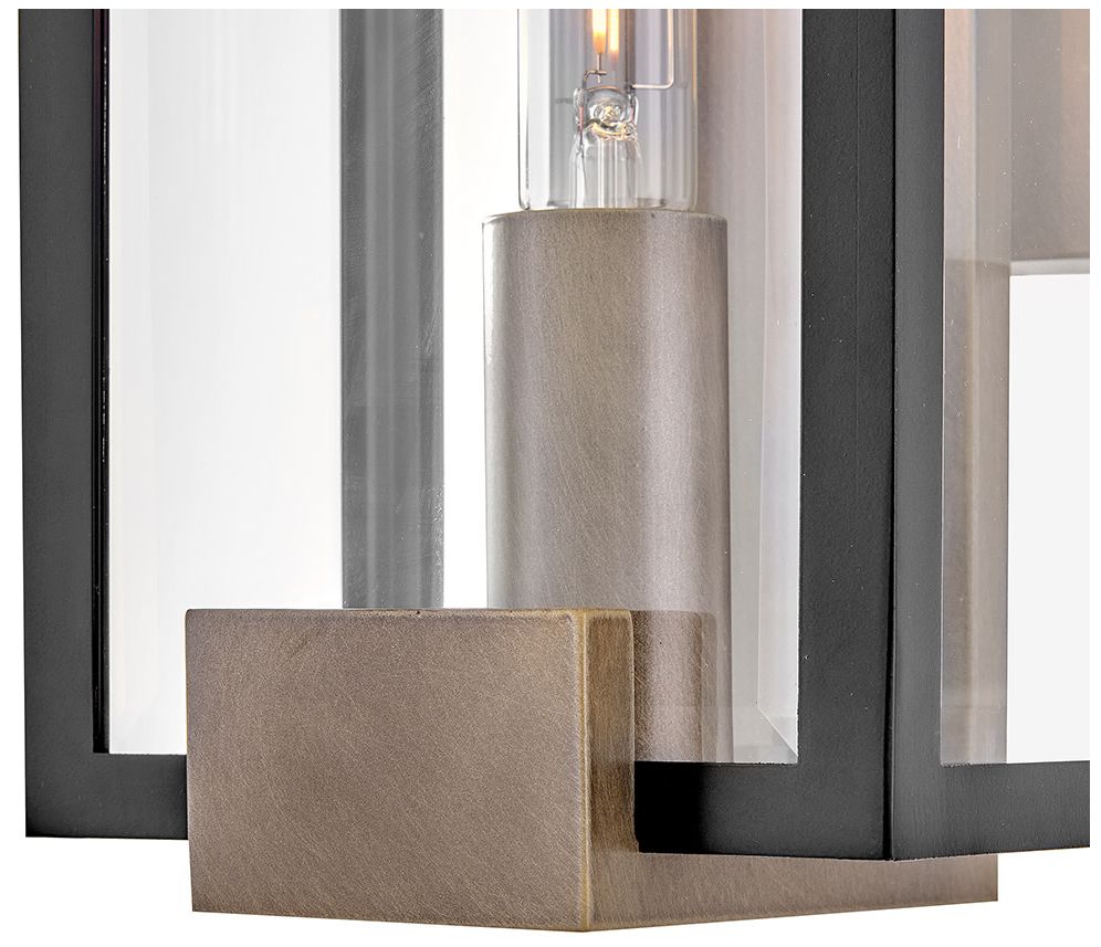 Image 3 Hinkley Outdoor Bergen Small Wall Mount Lantern 15" Black more views