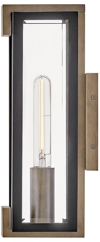 Image 6 Hinkley Outdoor Bergen Small Wall Mount Lantern 15" Black more views
