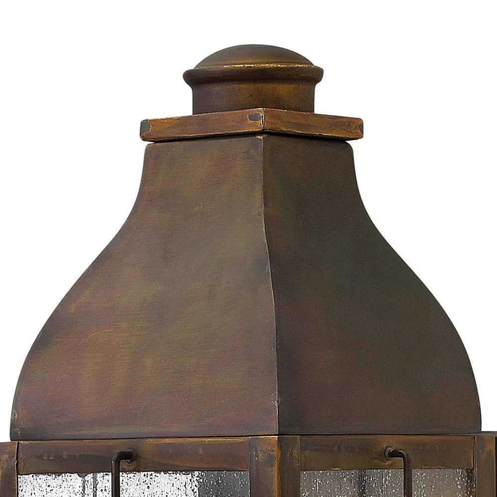 Image 3 HINKLEY OUTDOOR BINGHAM Medium Wall Mount Lantern Sienna more views