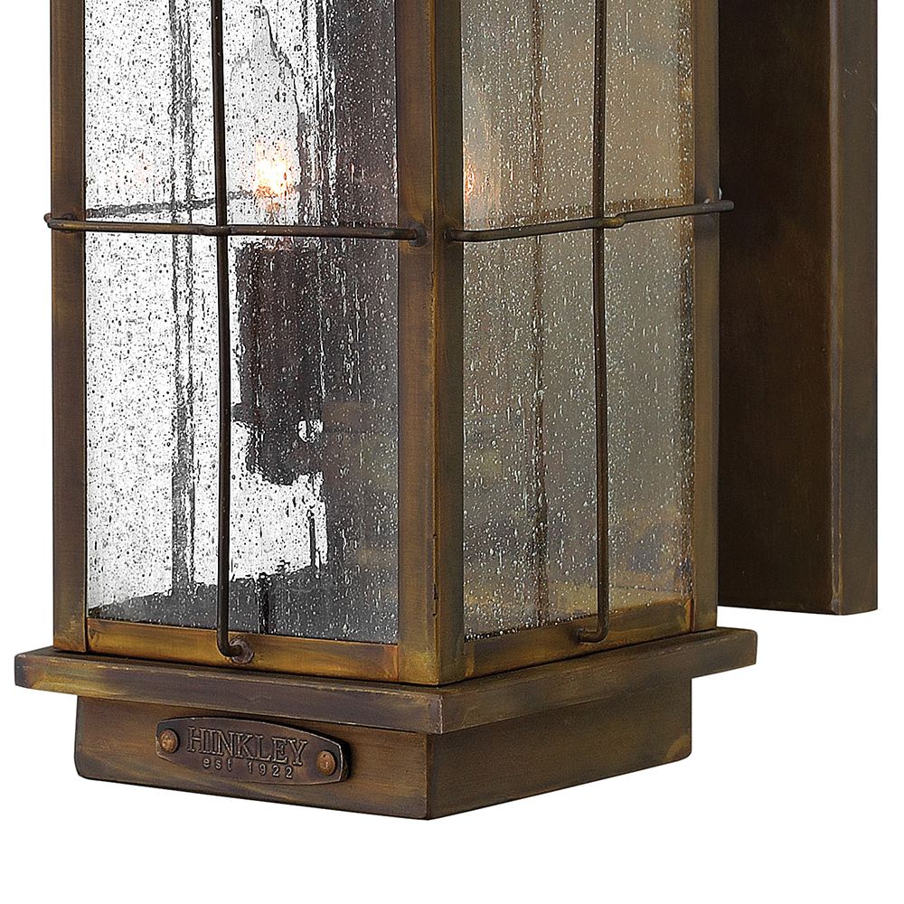 Image 5 HINKLEY OUTDOOR BINGHAM Medium Wall Mount Lantern Sienna more views