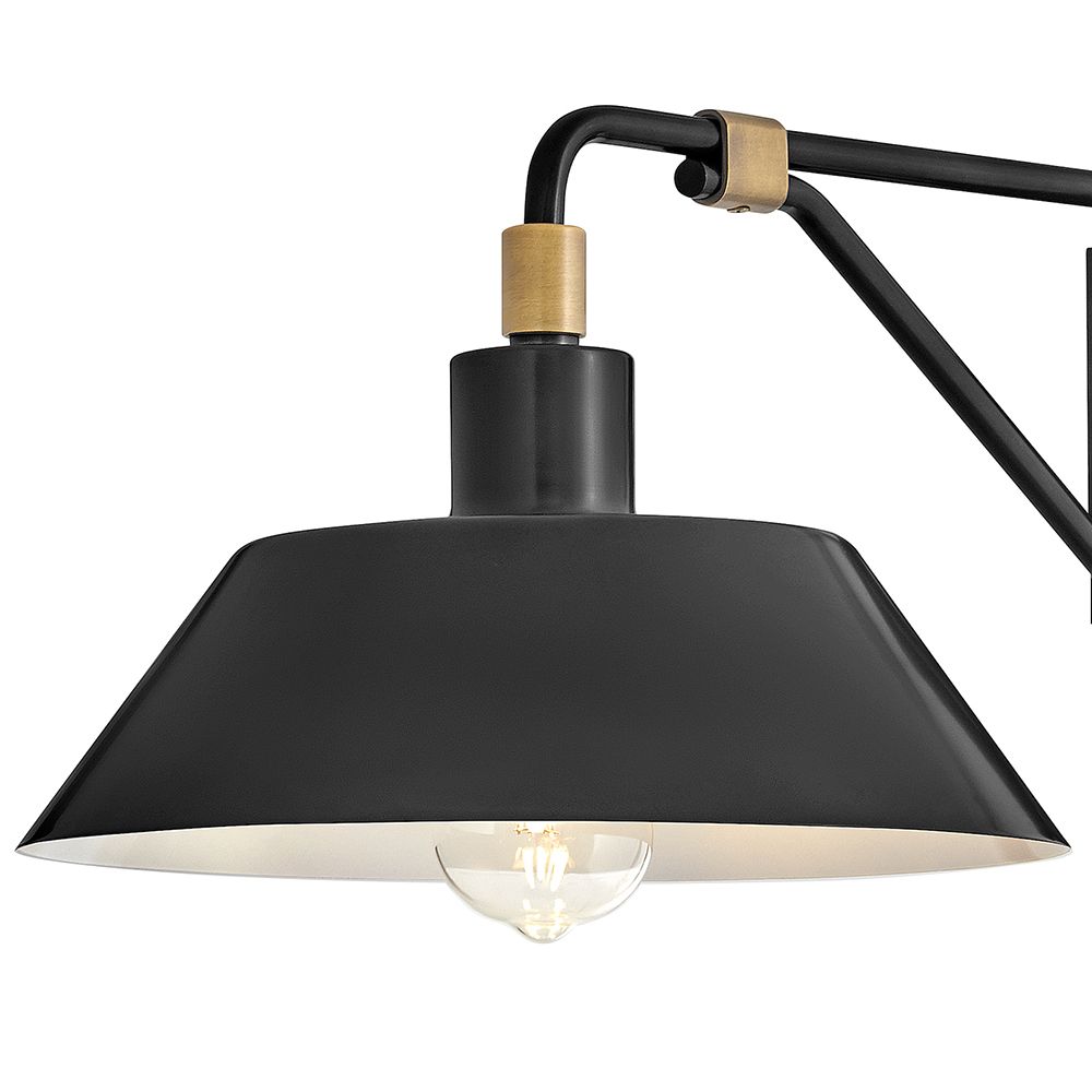 Image 7 Hinkley Outdoor Brewster Medium Wall Mount Barn Light 12" Black Oxide more views