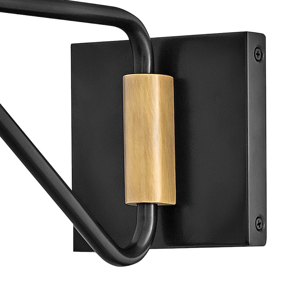 Hinkley Outdoor Brewster Medium Wall Mount Barn Light 12" Black Oxide