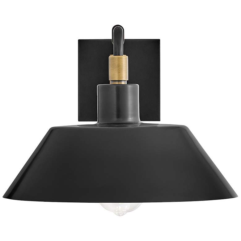 Image 6 Hinkley Outdoor Brewster Medium Wall Mount Barn Light Black Oxide more views