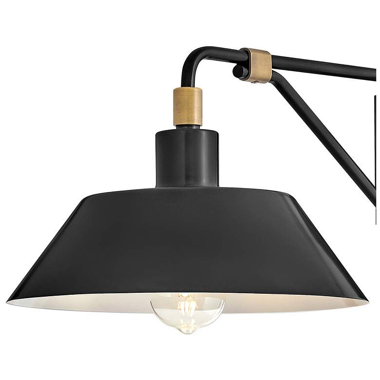 Image 7 Hinkley Outdoor Brewster Medium Wall Mount Barn Light Black Oxide more views