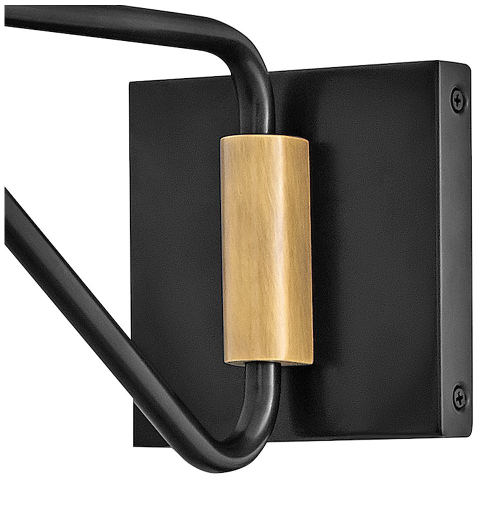 Hinkley Outdoor Brewster Medium Wall Mount Barn Light Black Oxide