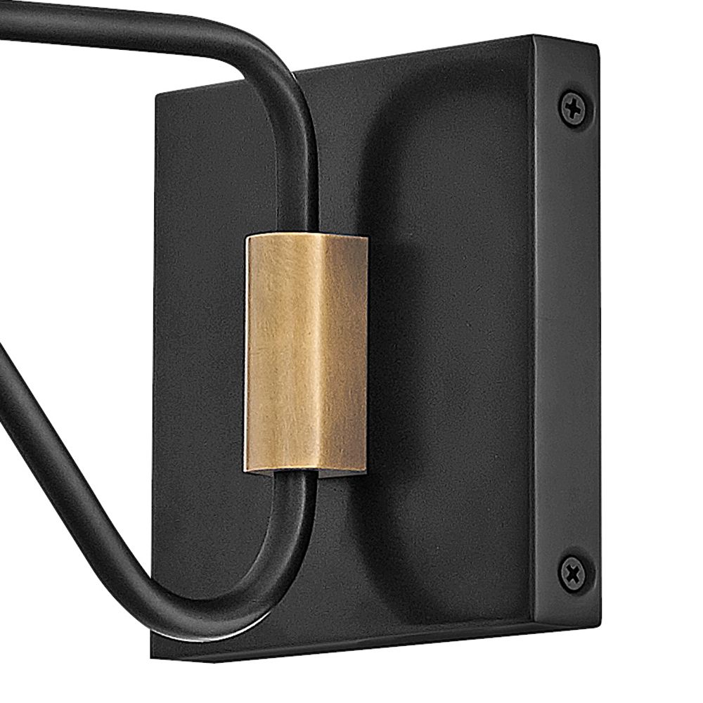 Hinkley Outdoor Brewster Small Wall Mount Barn Light Black Oxide