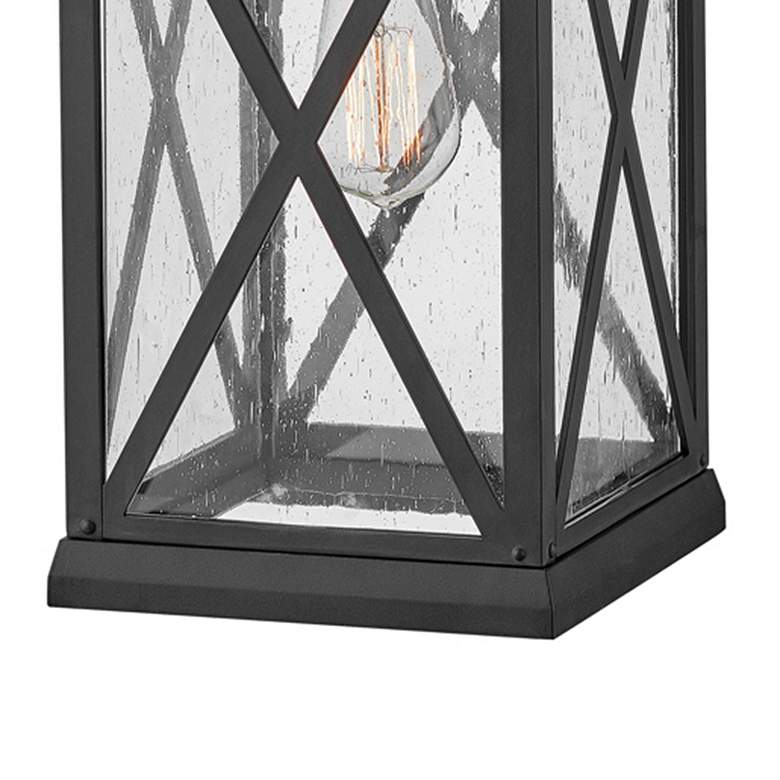 Image 6 Hinkley Outdoor Briar Large Wall Mount Lantern 8" Museum Black more views