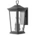 HINKLEY OUTDOOR BROMLEY Small Wall Mount Lantern Museum Black