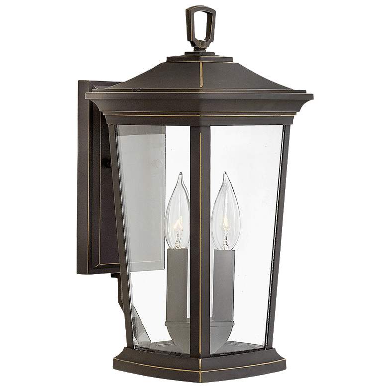 Image 1 HINKLEY OUTDOOR BROMLEY Small Wall Mount Lantern Oil Rubbed Bronze