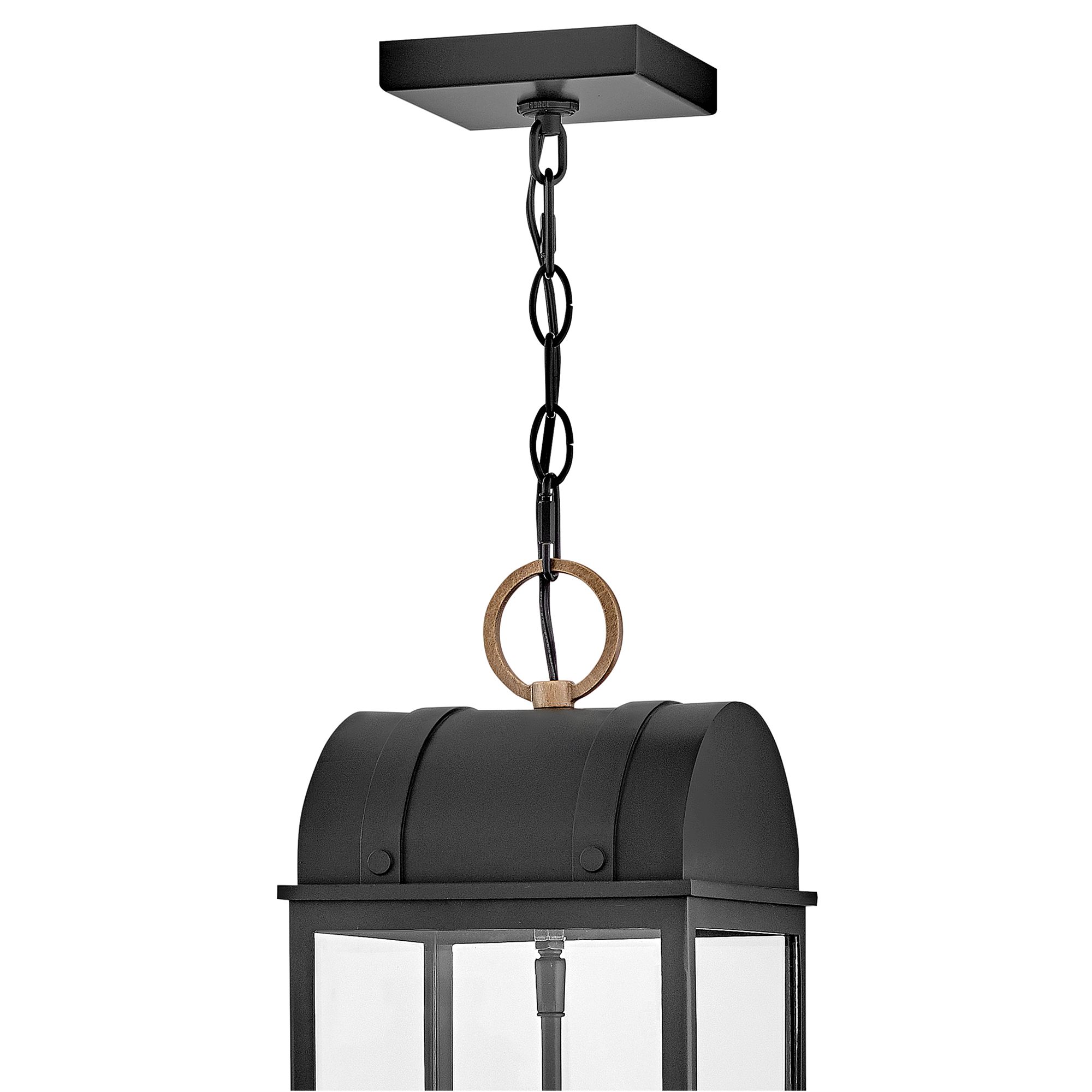 Image 4 Hinkley Outdoor Campbell Large Hanging Lantern 24" Black more views