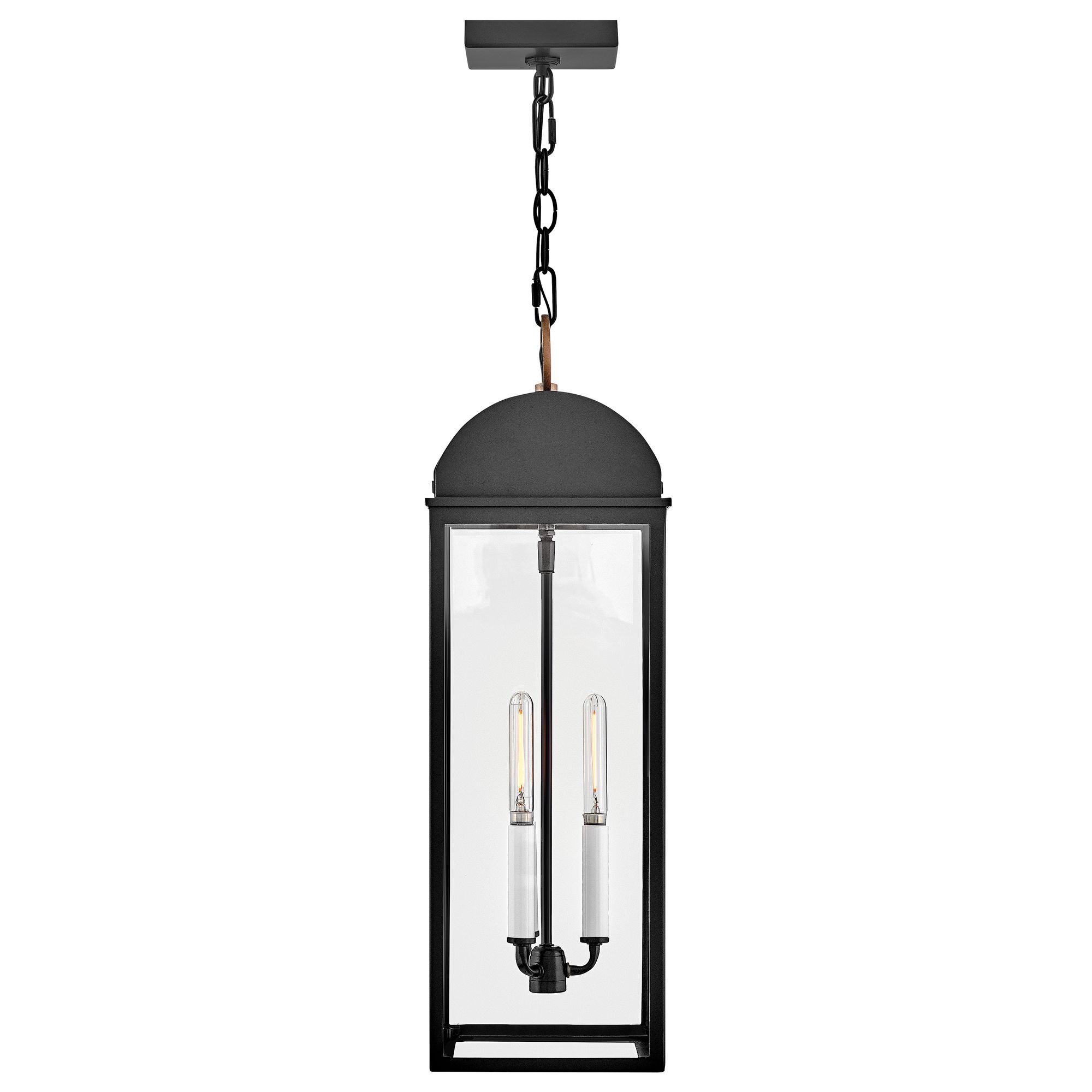 Image 7 Hinkley Outdoor Campbell Large Hanging Lantern 24" Black more views