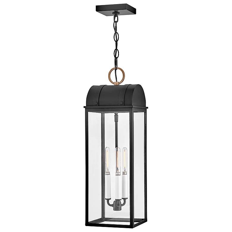 Image 1 Hinkley Outdoor Campbell Large Hanging Lantern Black