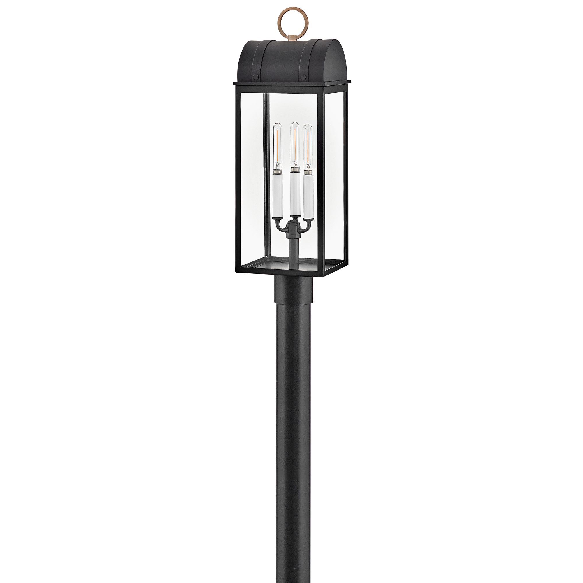 Hinkley Outdoor Campbell Large Post Lantern 24.5" Black