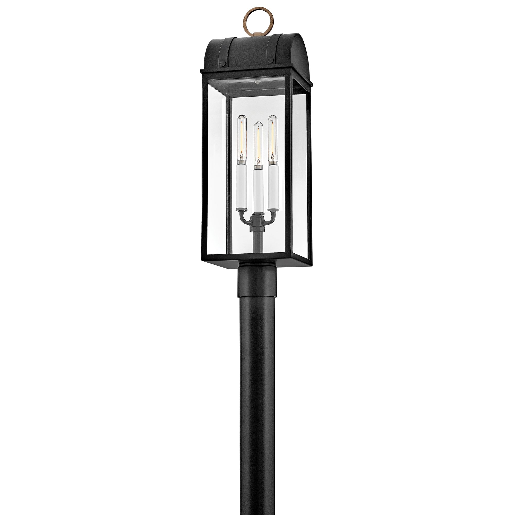 Hinkley Outdoor Campbell Large Post Lantern 24.5" Black