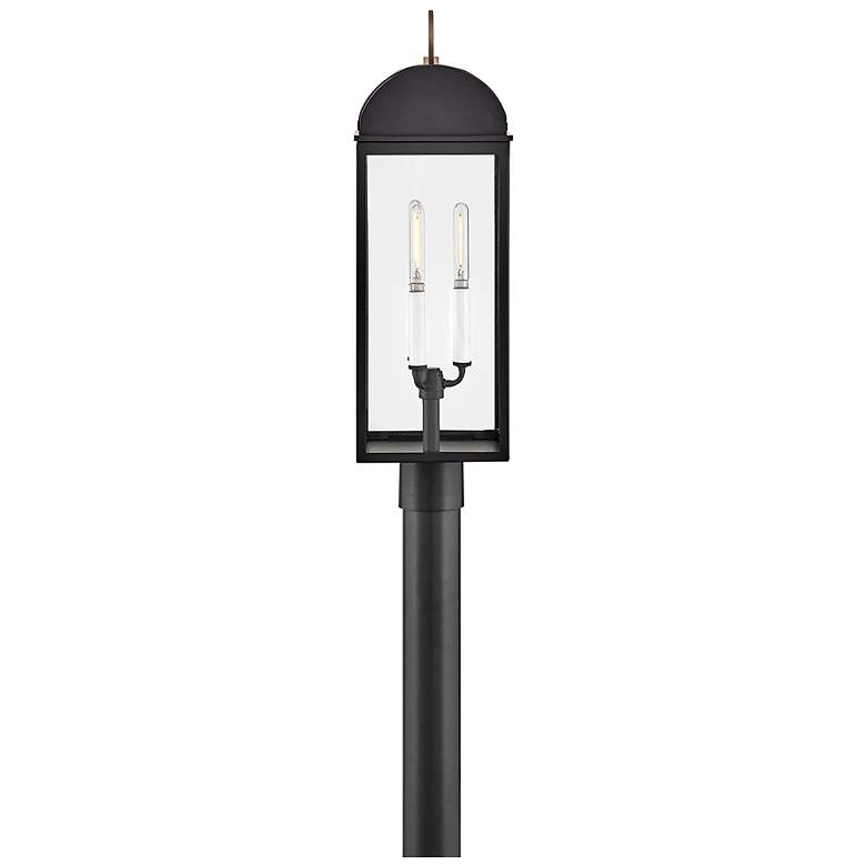 Image 7 Hinkley Outdoor Campbell Large Post Lantern Black more views