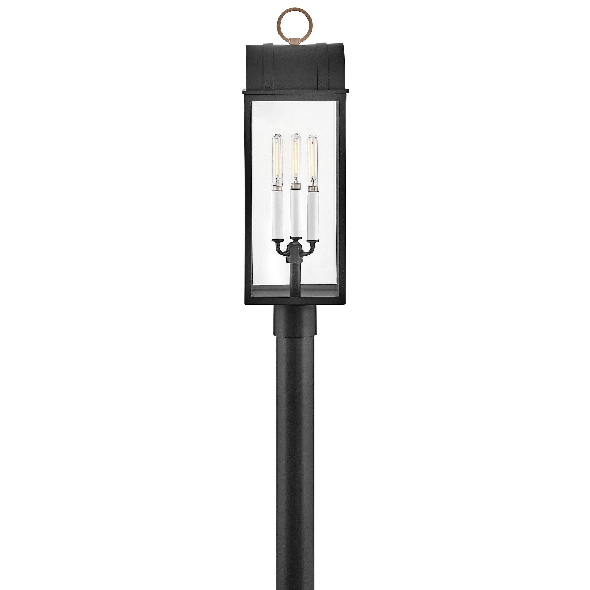 Hinkley Outdoor Campbell Large Post Lantern Black