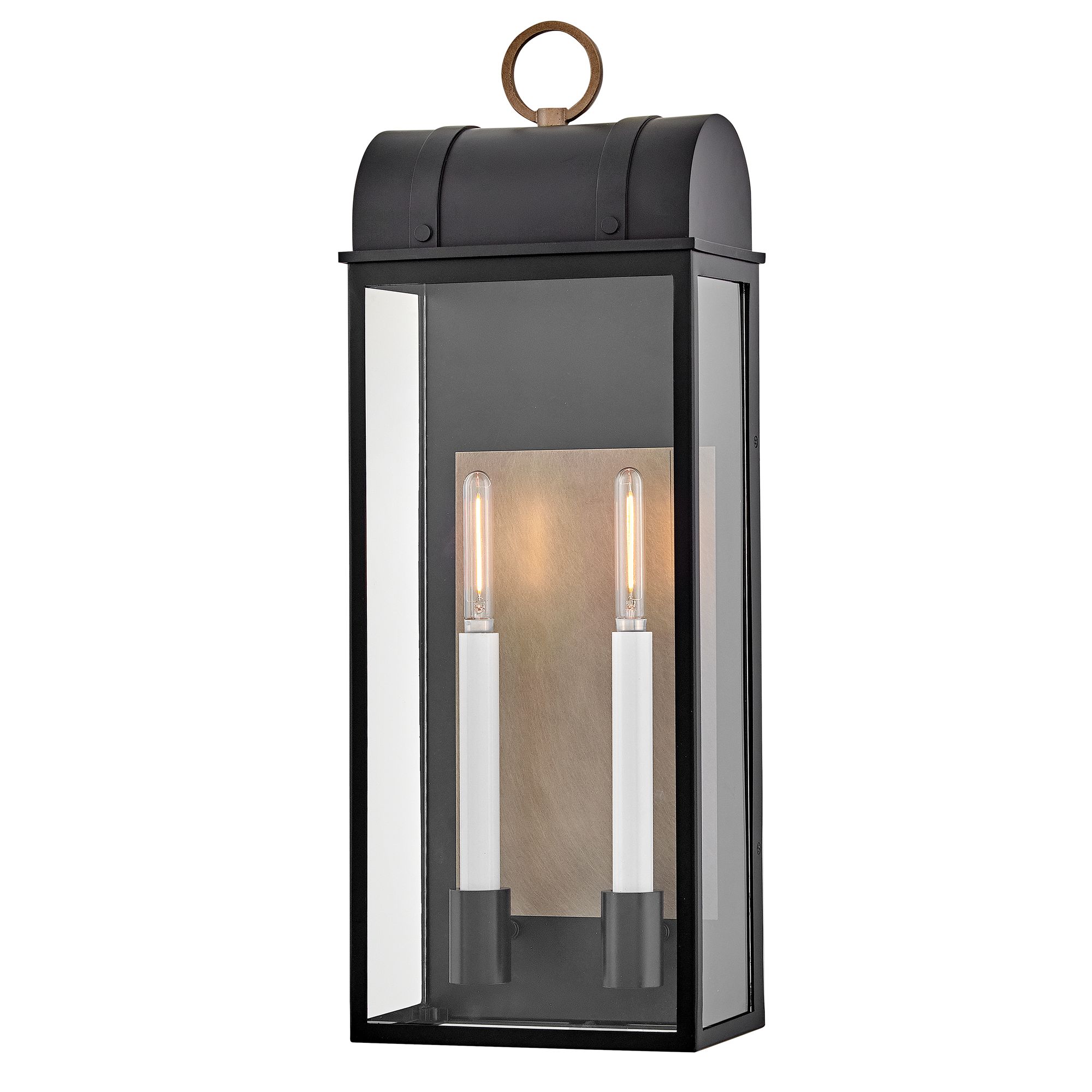 Image 2 Hinkley Outdoor Campbell Large Wall Mount Lantern 26" Black more views