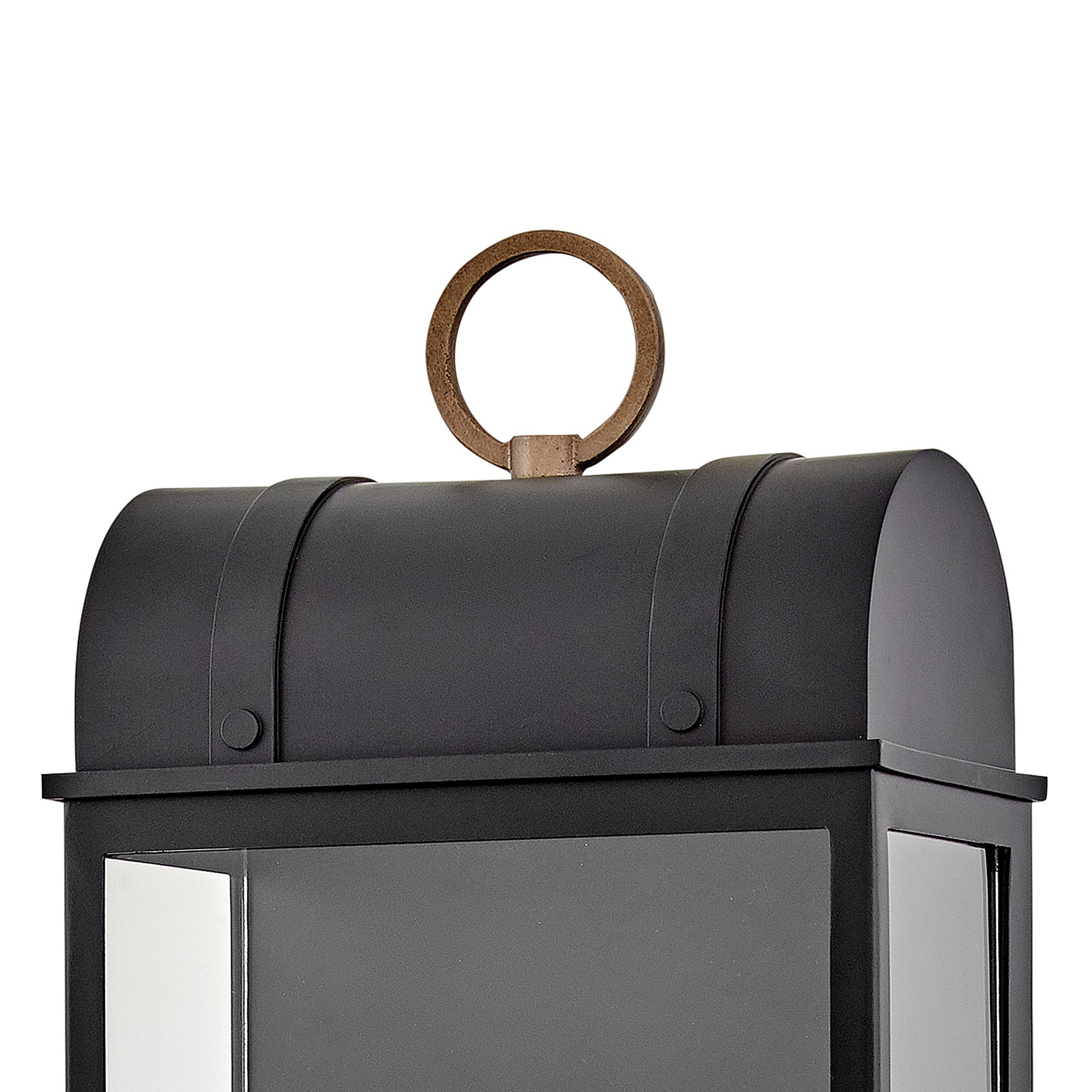 Image 4 Hinkley Outdoor Campbell Large Wall Mount Lantern 26" Black more views